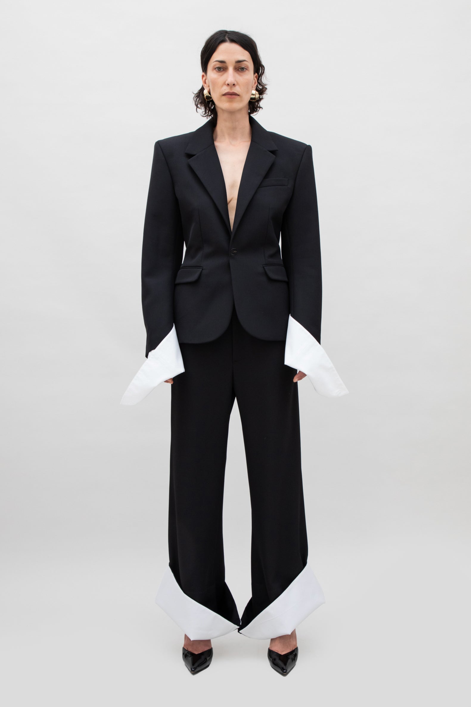 STRUCTURED OPEN CUFF JACKET
