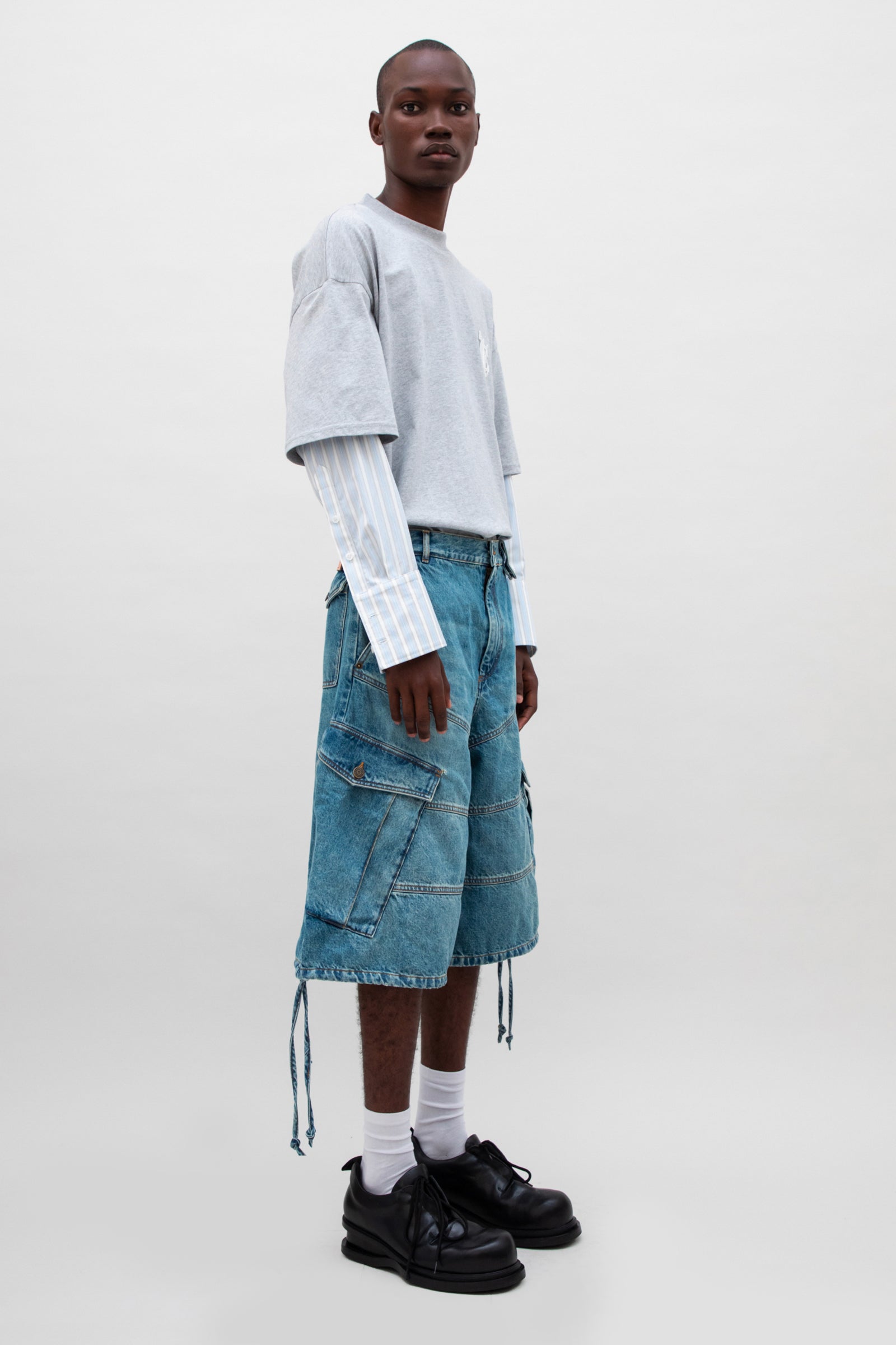 CARGO DENIM SHORT