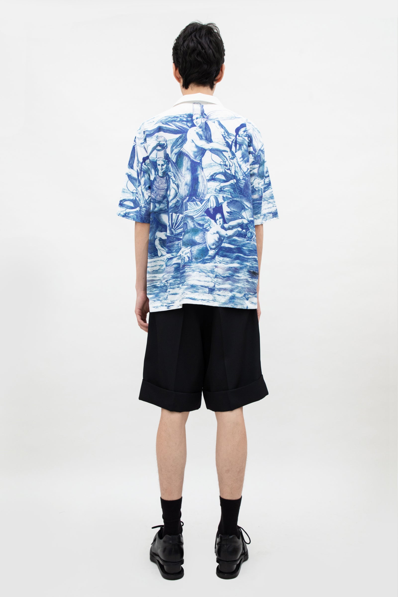 DOUBLE WAIST WOOL SHORT