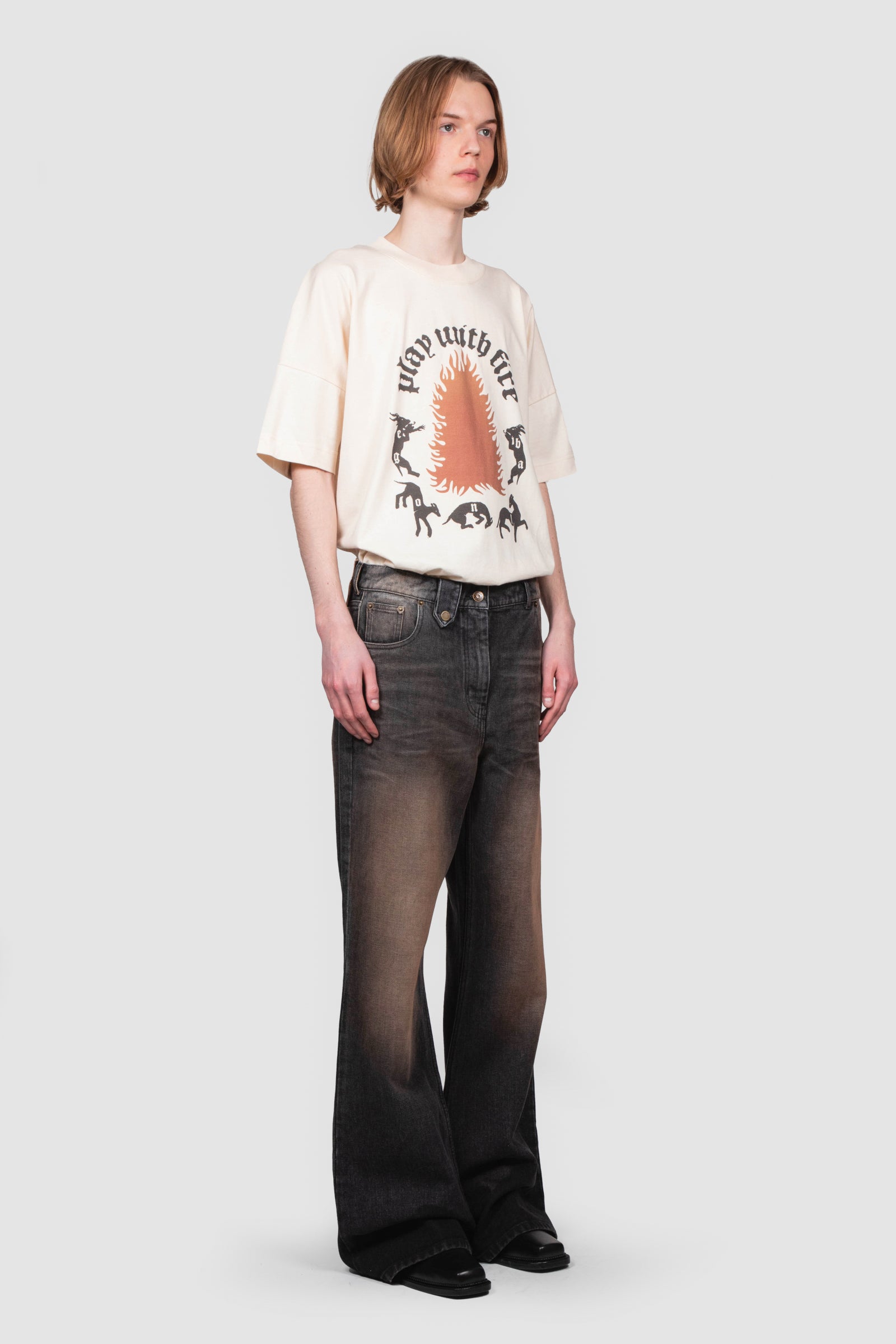 SAMY WIDE LEG BLACK DIRTY