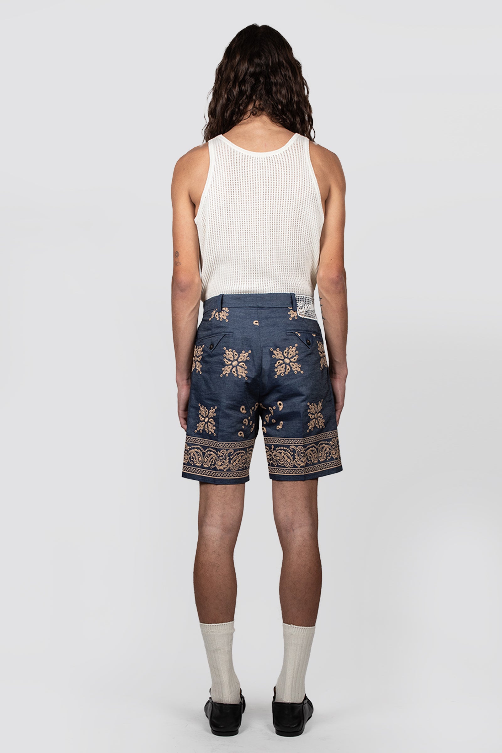 PLEATED TAILORING SHORT