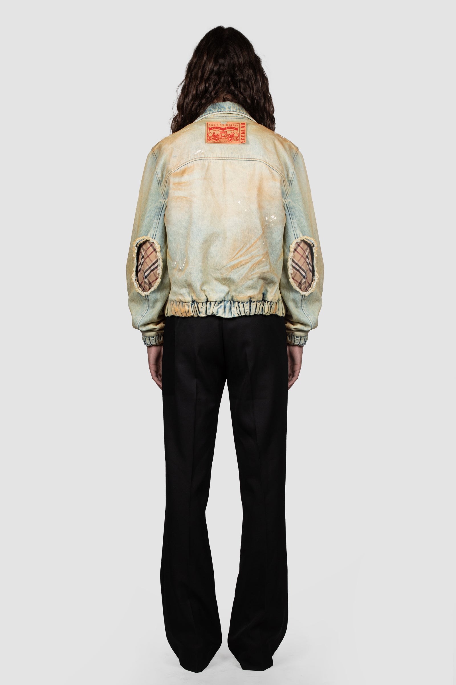 DENIM LINING BOMBER