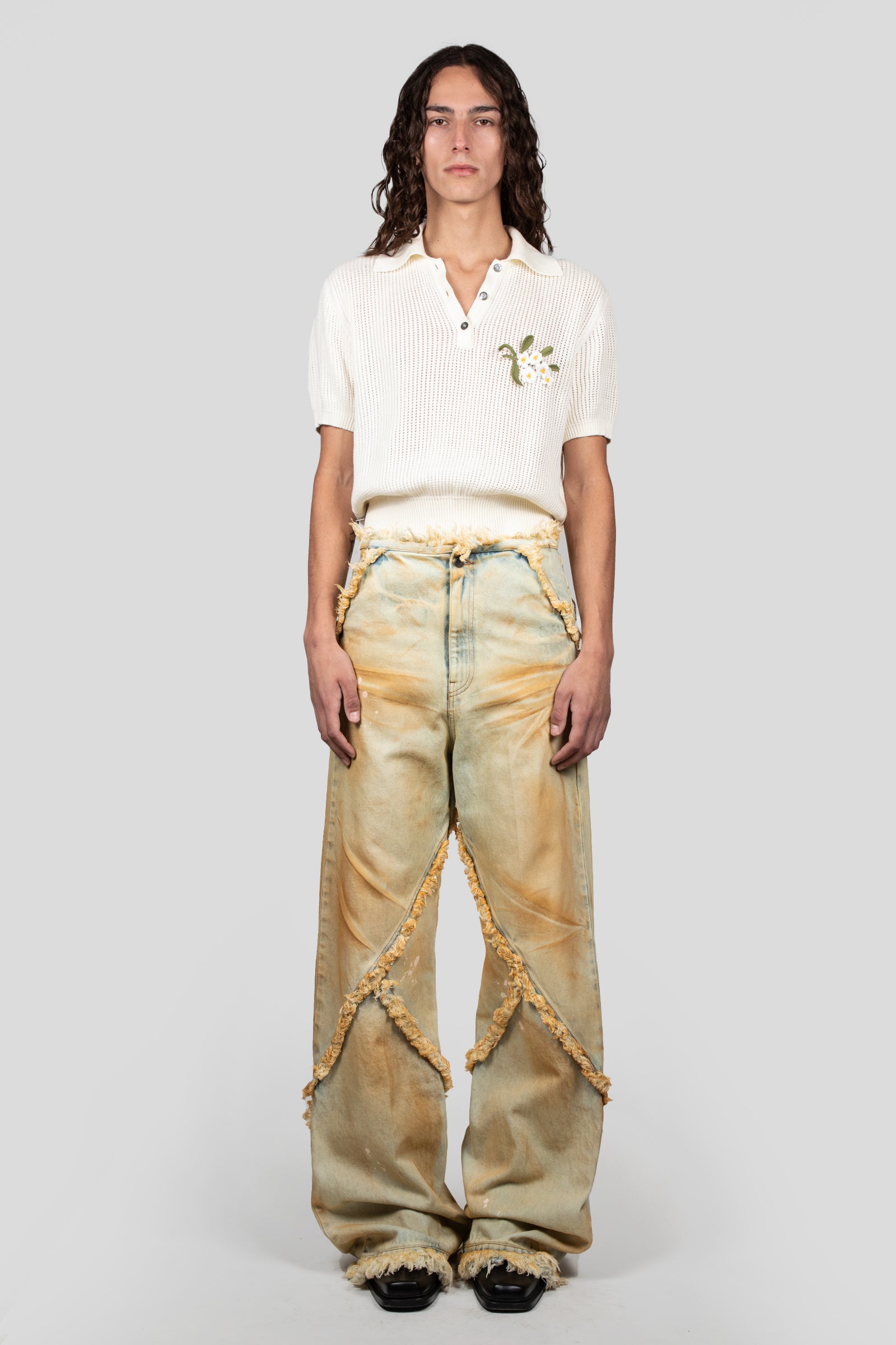 ARGYLE DENIM PANT